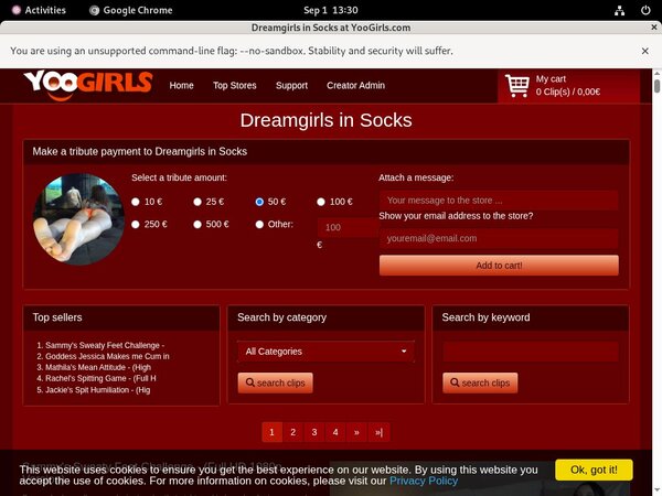 $1 DreamgirlsInSocks Trial