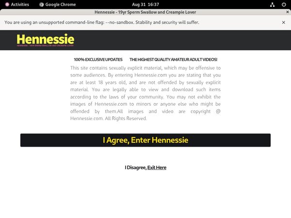 Account Hennessie.com Free