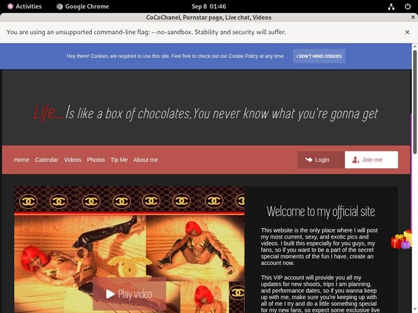 Cocochanel.modelcentro.com Payment Form