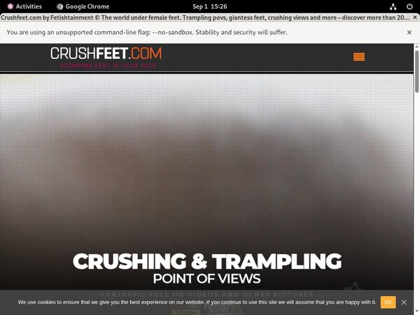 Crush Feet Fuck
