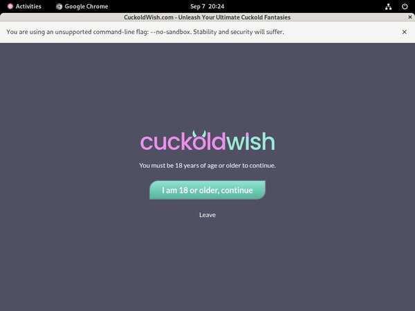 Cuckold Wish Free Sign Up