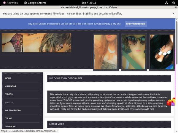 Elexandrialee.modelcentro.com Free Pw