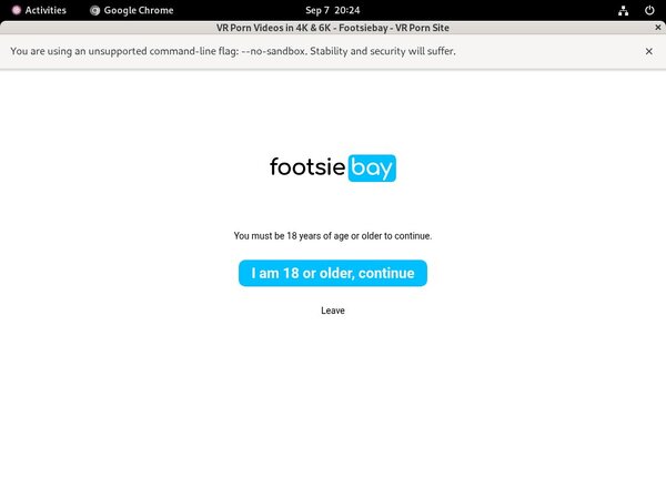 Footsie Bay Fuck