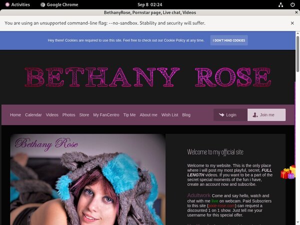Free BethanyRose Account Password