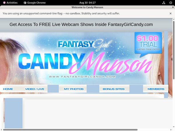 Free Candymanson Username