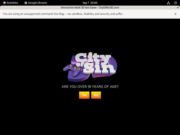 Free City Of Sin 3D Username