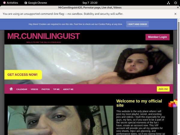 Free Working MrCunnilinguist420 Account
