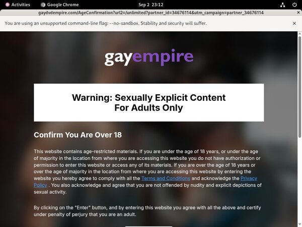 Gay Empire Unlimited With IBAN / BIC