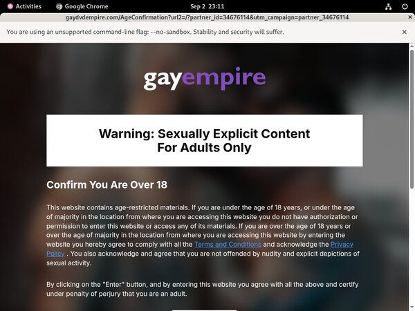 Gaydvdempire.com Discreet Billing