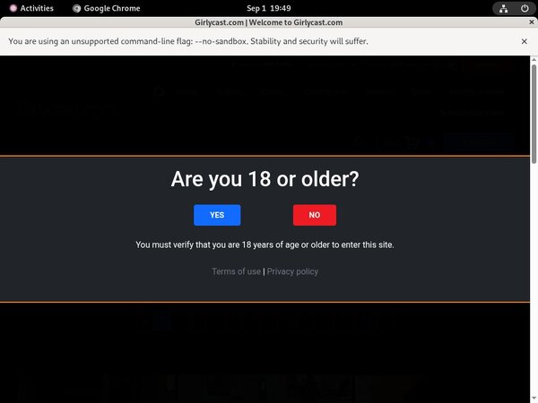 GirlyCast.com Free Login Account