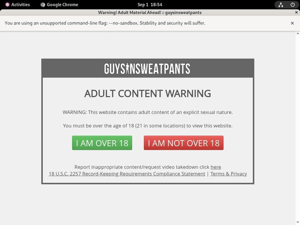 Guys In Sweatpants Without Credit Card