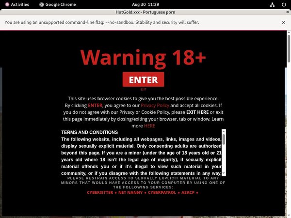 Hot Gold With European Credit Card