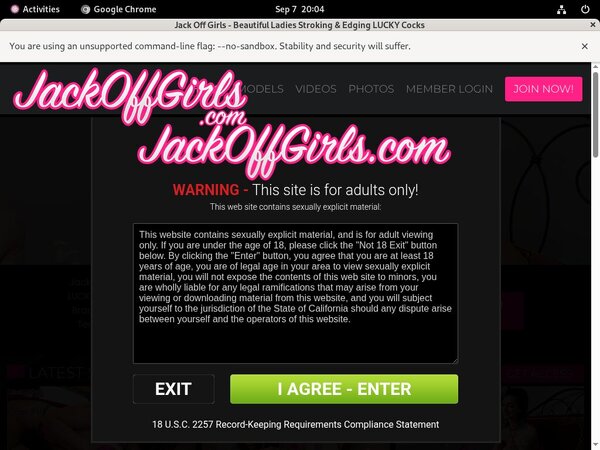 Jack Off Girls Form