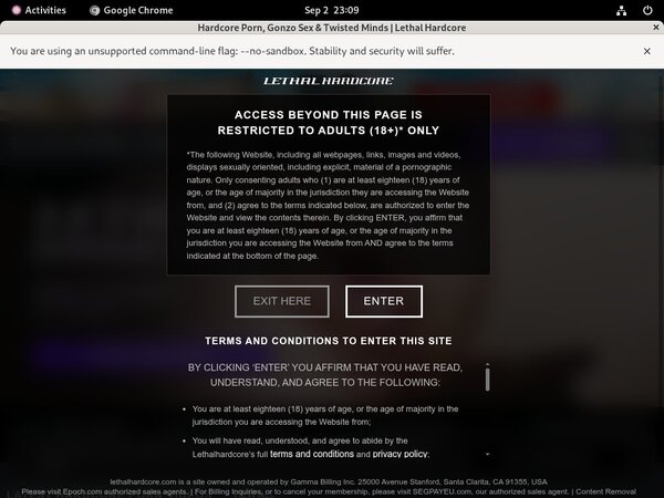 Lethal Hardcore Password Share