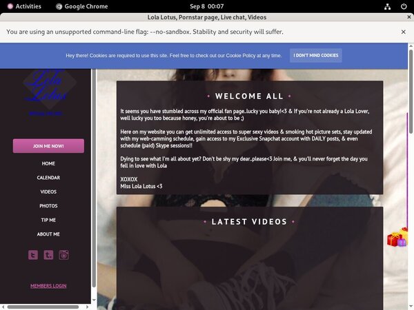 Lolalotus.modelcentro.com Active Accounts