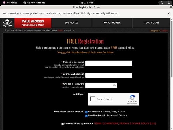 Members.treasureislandmedia.com Working Pass