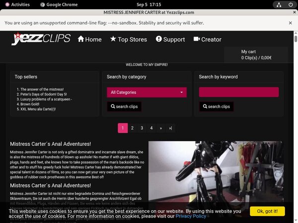 Mistress Jennifer Carter Discount Porno