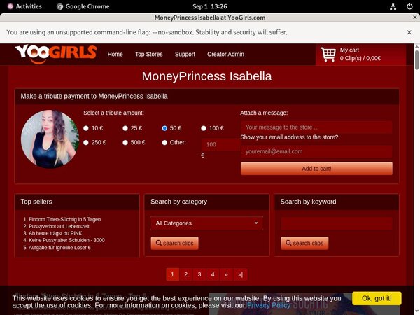 Moneyprincess Isabell Lingerie