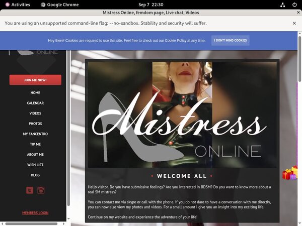 New MistressOnline Promo Code