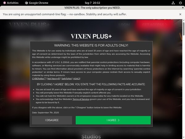 New Vixenplus.com Account