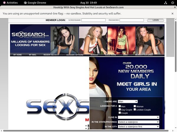 Sex Search Get Account