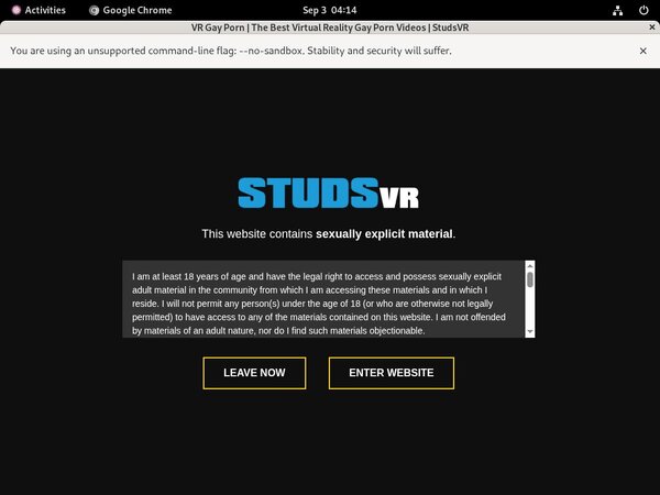 Studs VR Payment Page