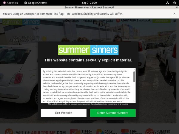 Summer Sinners Benutzername