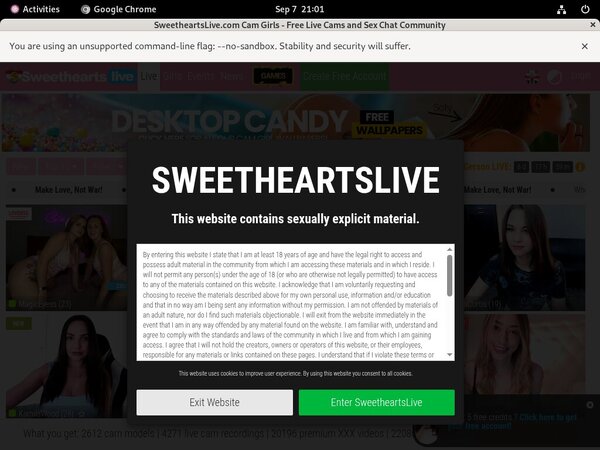 Sweethearts Live Free Login