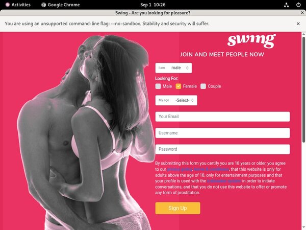 Swing.net Discount Join Page