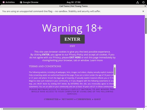 Teens Cali Discount Link