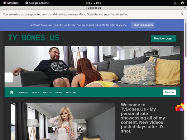 Ty Bones Member Sign Up