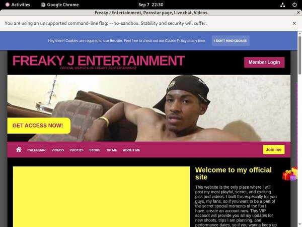 Working Freaky J Entertainment Login