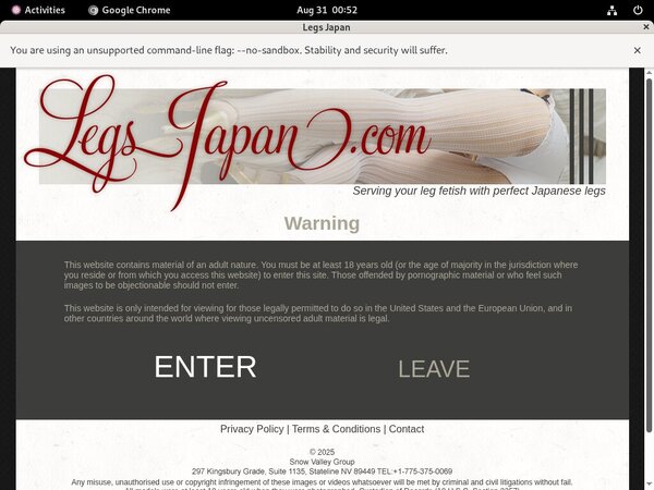 Legs Japan Free Password