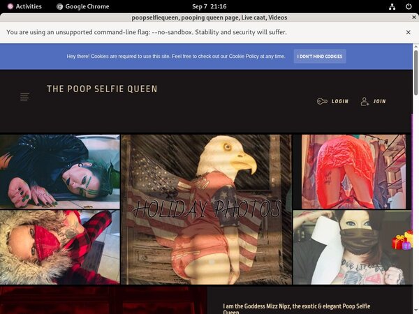 Logins For ThePoopSelfieQueen